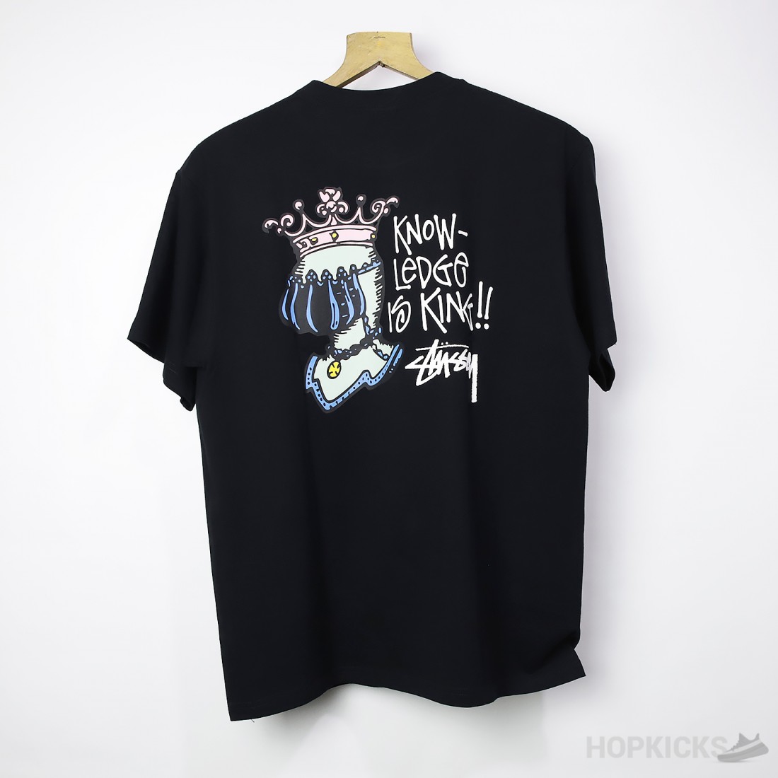 Stussy Knowledge Is King Black T-Shirt Stussy Knowledge Is King Black T-Shirt